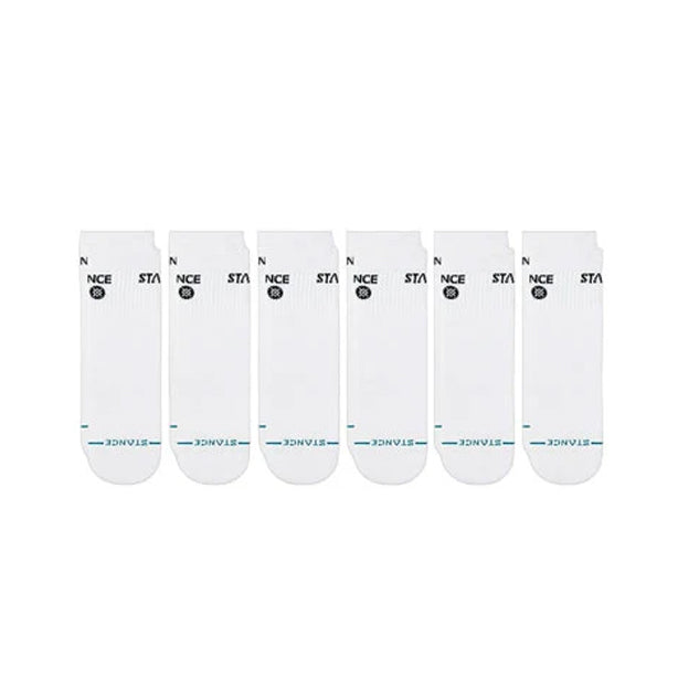 ソックス [ORIGIN 6 PACK QUARTER] WHITE