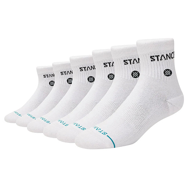 ソックス [ORIGIN 6 PACK QUARTER] WHITE