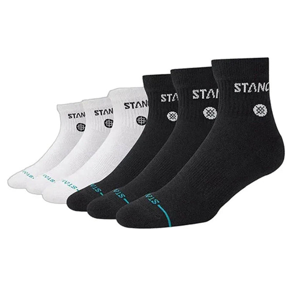 ソックス [ORIGIN 6 PACK QUARTER] WHITE/BLACK