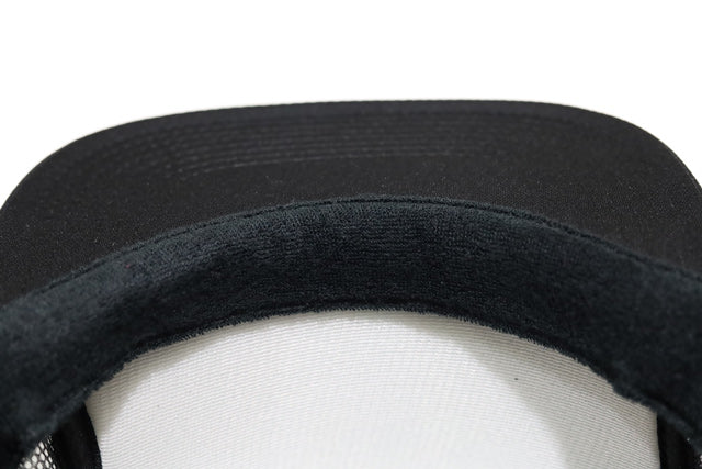 Flat visor mesh cap [Racing Icon] BLACK