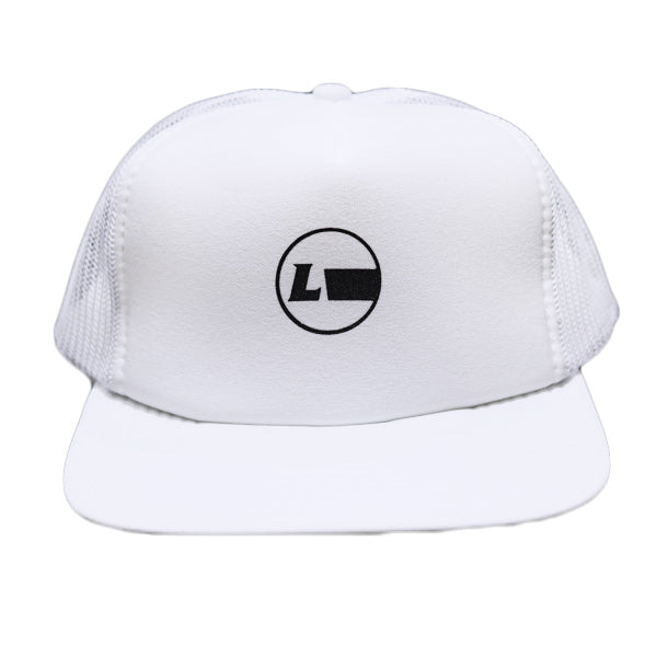 フラットバイザーメッシュキャップ [Racing Icon] WHITE