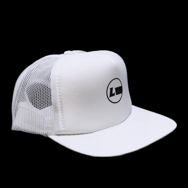 フラットバイザーメッシュキャップ [Racing Icon] WHITE