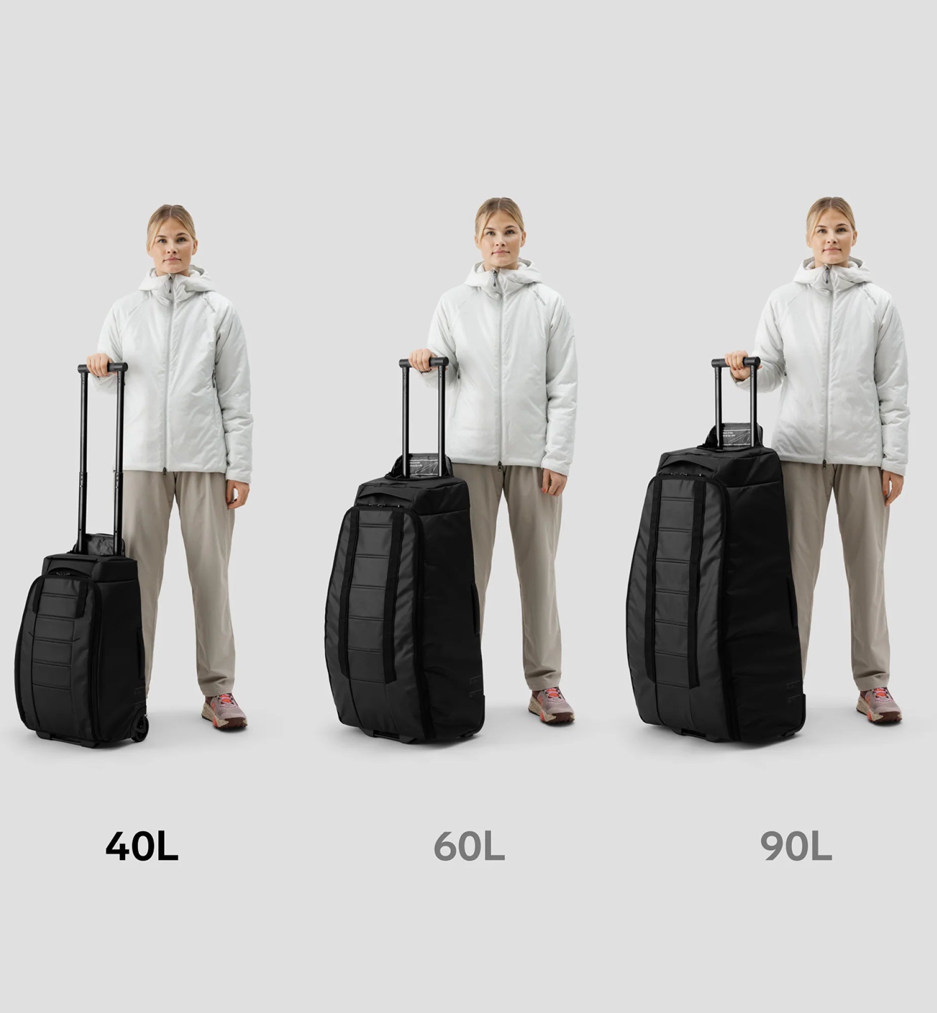 Hugger Roller Bag Check-in 90L / Black Out