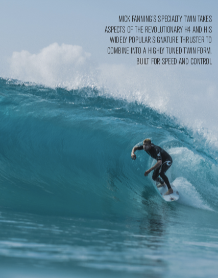 PC + AirCore / TWIN+1 [MICK FANNING] RETAIL FIN / XL