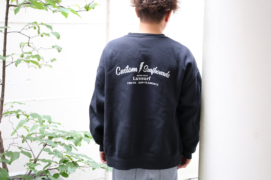 10oz Oversized Crew Neck Sweatshirt [Custom Surfboards] (Fleece Lined)