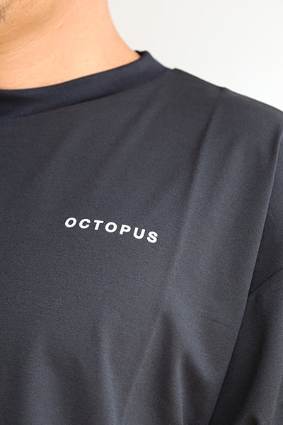 サーフTシャツ [OCTOPUS] BLACK 水陸両用