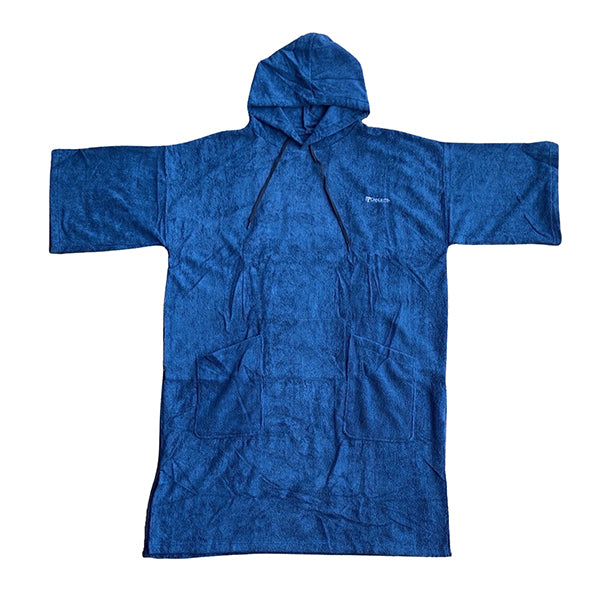 マイクロファイバー プルオーバー ポンチョ NAVY
