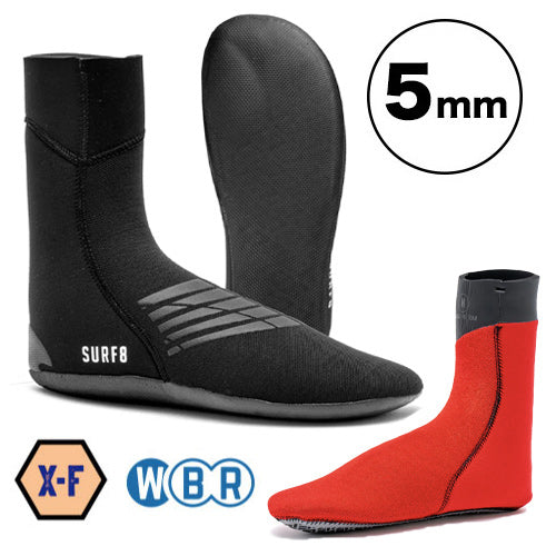 5mm Standard Socks Round / Far-infrared Radiation Jersey X-FLEX Raised XS24cm