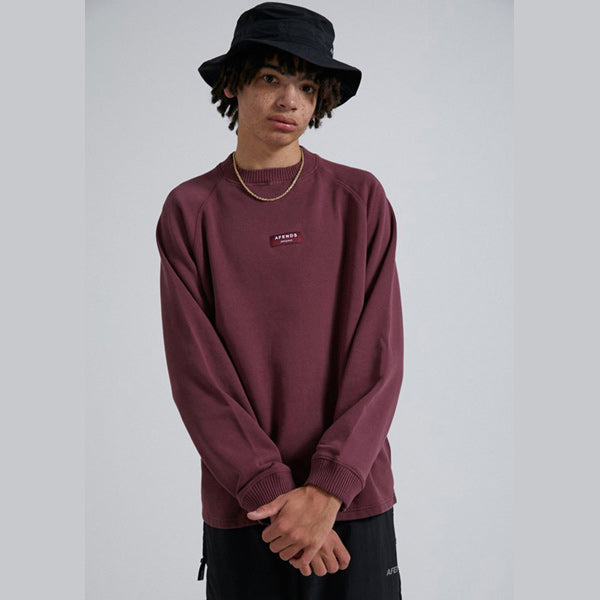 30%オフセール！Unisex Raglan Crew Neck [SOCIETY] Wine