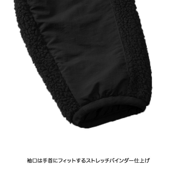 Sheepskin Boa Fleece Full-Zip Parka [LTC] (Lined) Black