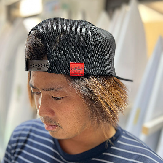 Flat visor mesh cap [Affected] Black