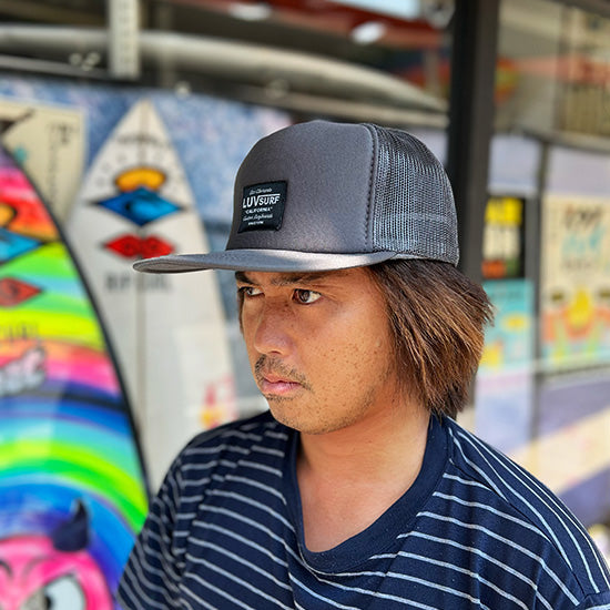フラットバイザーメッシュキャップ [Affected] グレー