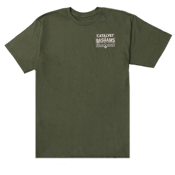 "CATALYST" T-shirt [BASHAMS] Military
