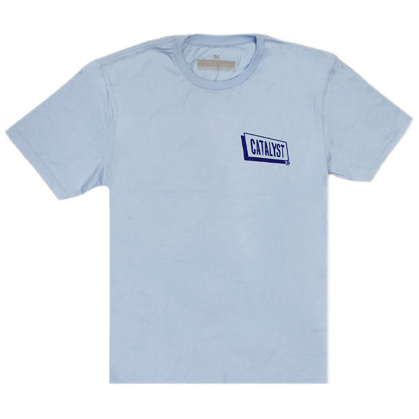 "CATALYST" T-shirt [CLARK BASHAMS] L.BLUE