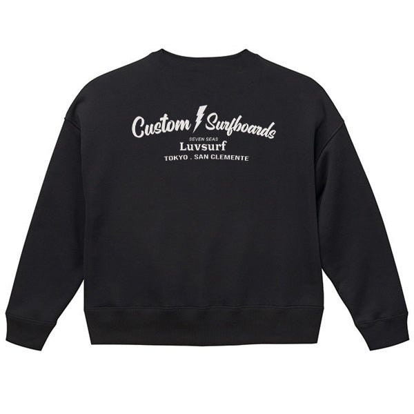 10oz Oversized Crew Neck Sweatshirt [Custom Surfboards] (Fleece Lined)