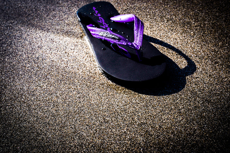Sandals BLACK/PURPLE 24cm