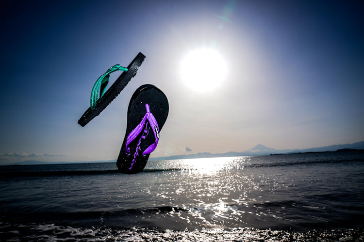 Sandals BLACK/PURPLE 24cm