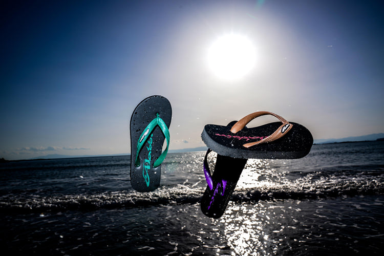 Sandals BLACK/PURPLE 24cm