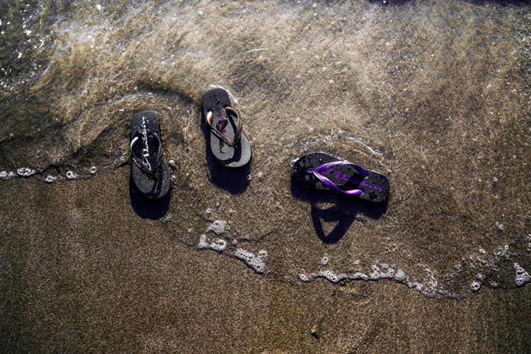 Sandals BLACK/PURPLE 24cm