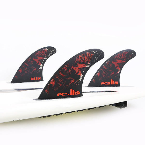 FILIPE TOLEDO TRI FINS エアコア AirCore L FT-PC/ AirCore/TRIフィン[FILIPE TOLEDO] BLACK/RED/ M・L
