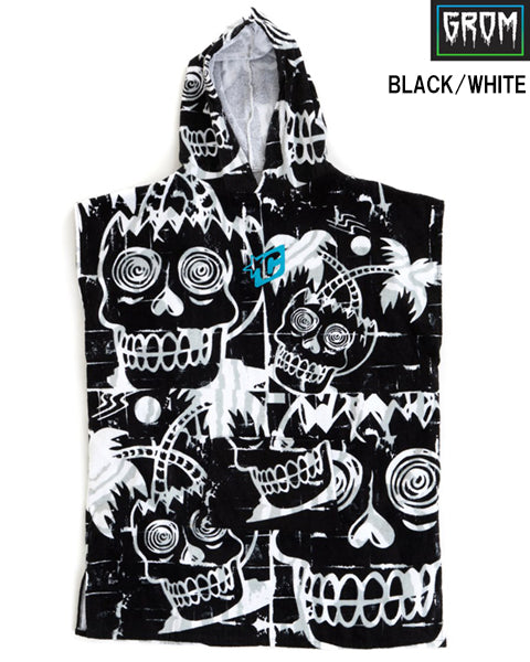Poncho / GROM size BLACK-WHITE