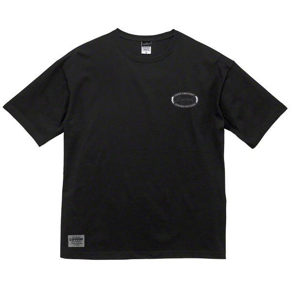 Big Silhouette T-shirt [GOOD VIBES] BLACK / Size L