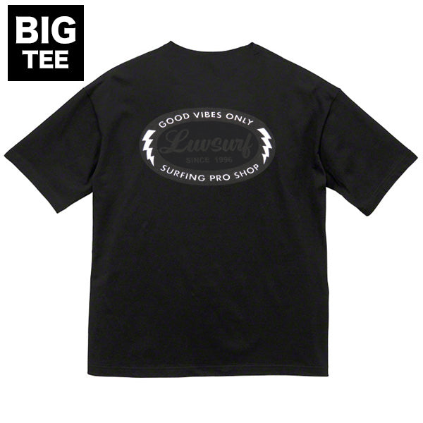 Big Silhouette T-shirt [GOOD VIBES] BLACK / Size L