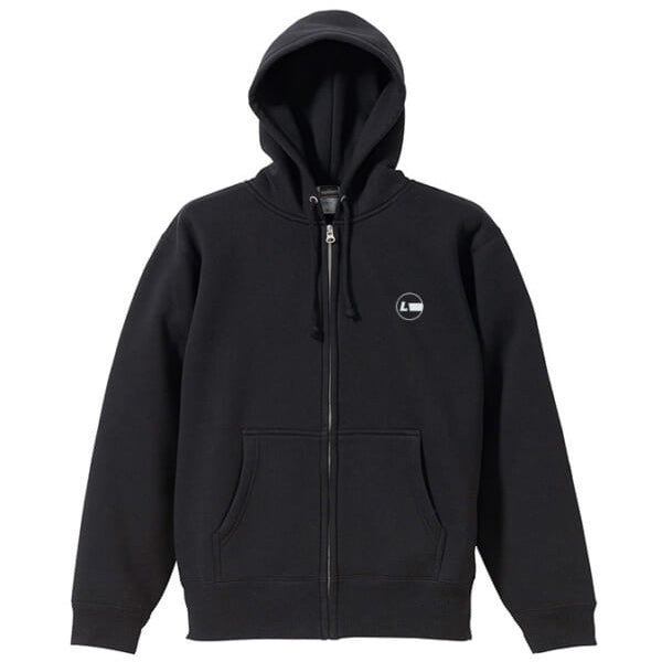 10oz スウェットフルジップパーカ [High Brand] BLACK / Sサイズ