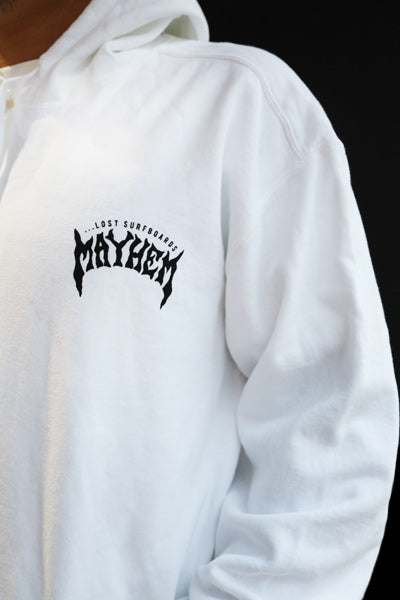 Pullover hoodie [MAYHEM DESIGN] WHITE