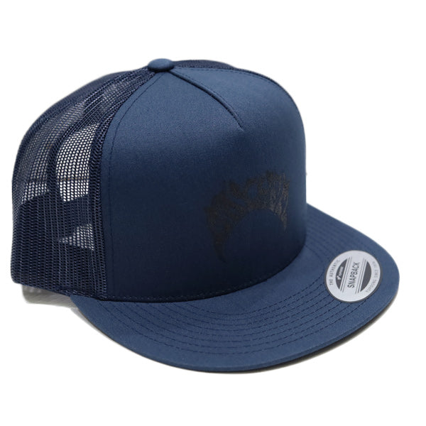 『MAYHEM』FLAT VISOR TRUCKER CAP / NAVY