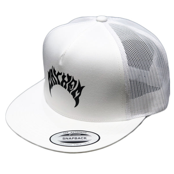 『MAYHEM』フラットバイザー TRUCKER CAP / WHITE