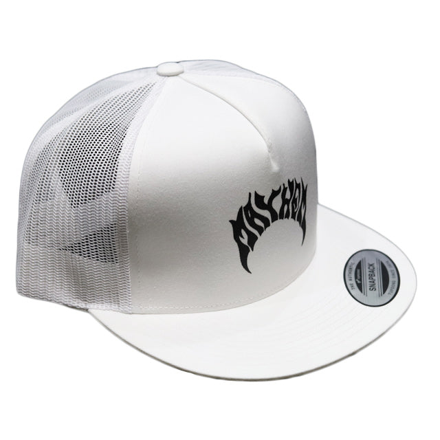 『MAYHEM』フラットバイザー TRUCKER CAP / WHITE