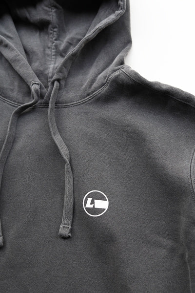 9.5oz Garment Hooded Sweatshirt [High Brand] (Fleece Lined) Pepper