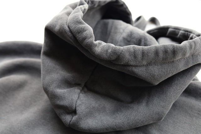9.5oz Garment Hooded Sweatshirt [High Brand] (Fleece Lined) Pepper