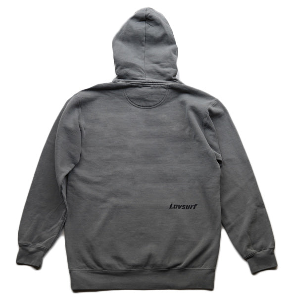 9.5oz ガーメントフードスウェット [High Brand]（裏起毛）Gray