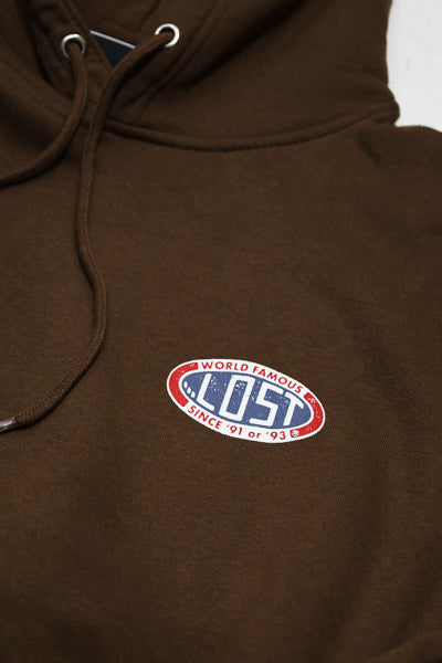 "LOST" GARAGE HOODIE / CHESTNUT
