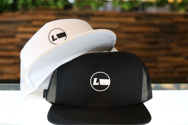 Flat visor mesh cap [Racing Icon] BLACK