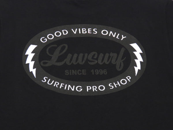 Big Silhouette T-shirt [GOOD VIBES] BLACK / Size L