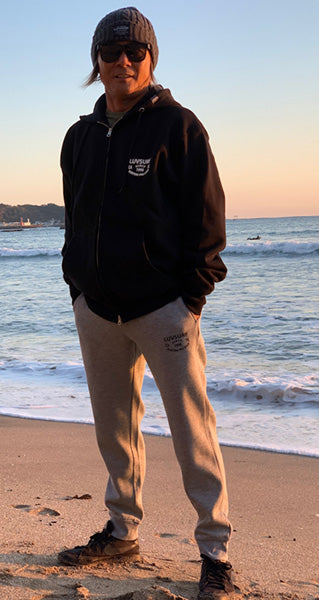 Original 12oz Double Zip Hoodie [SINCE] (Fleece Lined) Black