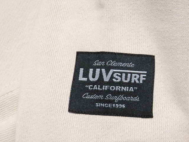 12oz Double Zip Hoodie [GOOD VIBES] (Fleece Lined) SAND BEIGE / XL