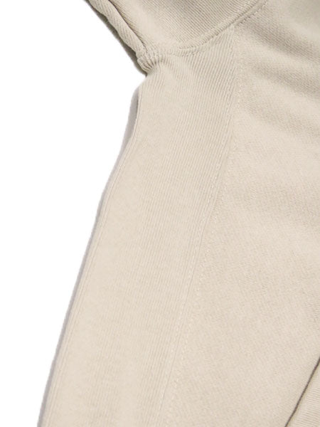 12oz Double Zip Hoodie [GOOD VIBES] (Fleece Lined) SAND BEIGE / XL