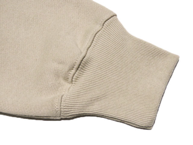 12oz Double Zip Hoodie [GOOD VIBES] (Fleece Lined) SAND BEIGE / XL