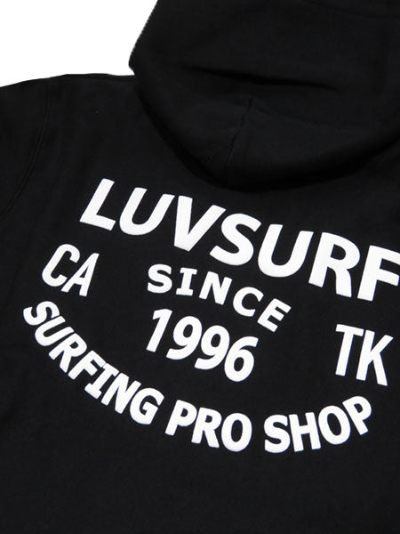 Original 12oz Double Zip Hoodie [SINCE] (Fleece Lined) Black