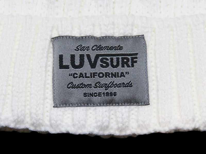 Beanie Cable Knit Cap [Affected] WHITE