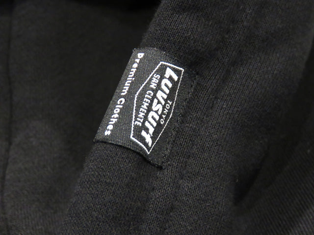 Sweatshirt pullover hoodie (fleece-lined) [SINCE] BLACK