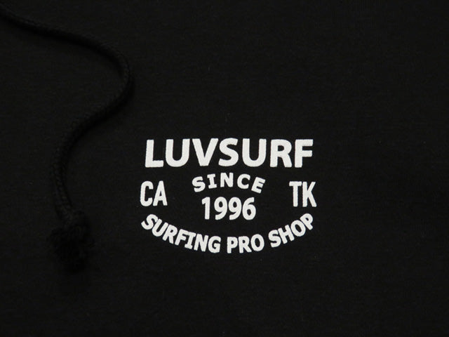 Sweatshirt pullover hoodie (fleece-lined) [SINCE] BLACK