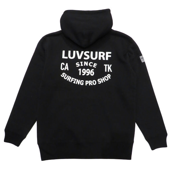 Sweatshirt pullover hoodie (fleece-lined) [SINCE] BLACK