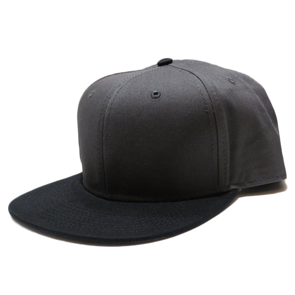 コットンツイルフラットバイザーキャップ [Racing Icon] BLACK