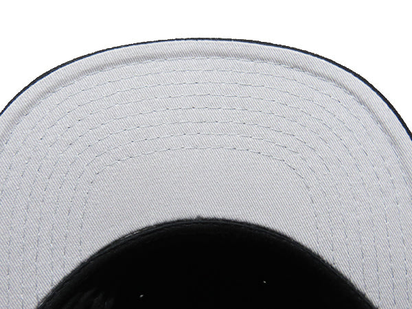 Cotton Twill Flat Visor Embroidered Cap [Racing Icon] BLACK