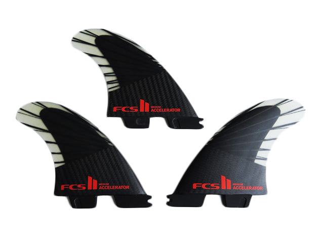 ACCELERATOR PC CARBON + AirCore / RED / TRIフィン/ Mサイズ